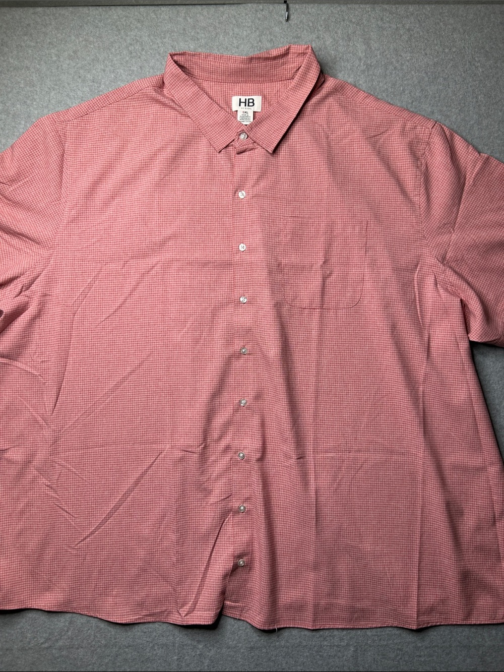 DXL‎ Men's Red Casual Button-Down Shirt